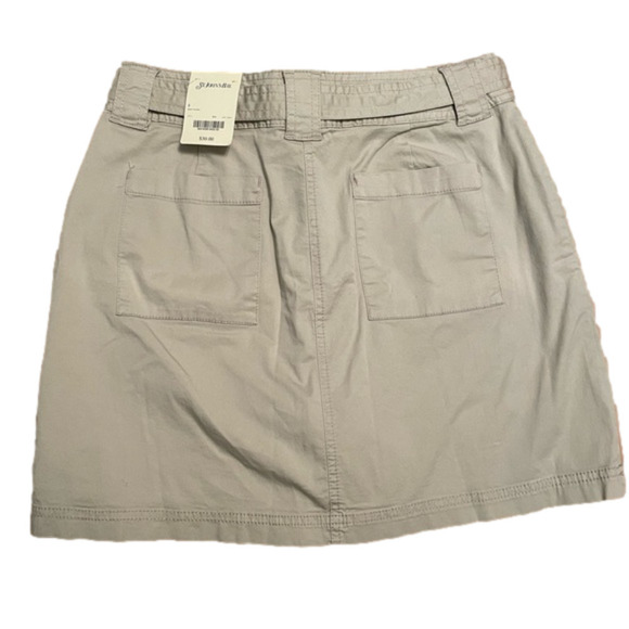 NWT St. John’s Bay Khaki Belted Skort Size 6 - Picture 3 of 5
